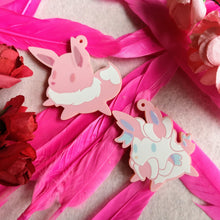 Load image into Gallery viewer, Lil' Strawberry Eevee Acrylic Charm