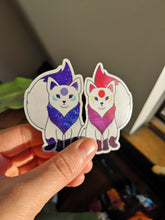 Load image into Gallery viewer, Moon and Sun Guardian Glitter Stickers