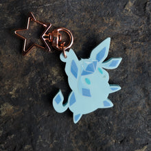 Load image into Gallery viewer, *SHINY* Lil&#39; Glaceon Acrylic Charm
