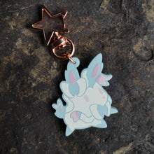 Load image into Gallery viewer, *SHINY* Lil&#39; Sylveon Acrylic Charm
