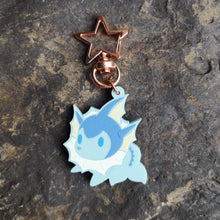 Load image into Gallery viewer, Lil&#39; Vaporeon Acrylic Charm

